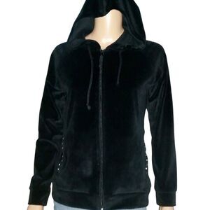 Belle Amie velour hooded jacket S